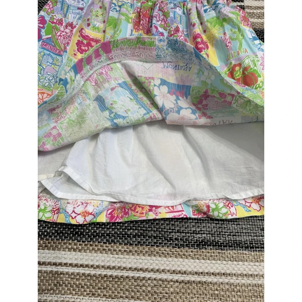 Lilly Pulitzer Dress Women's 4 State of Mind Patchwork Strapless Sundress Preppy - Picture 5 of 16